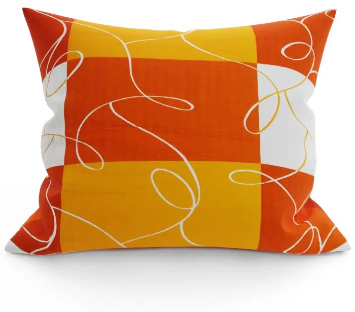 Perna decorativa Sah portocaliu