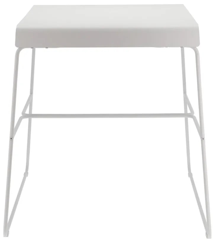 Masă de dining albă din metal 58x75 cm A-Café – Zone