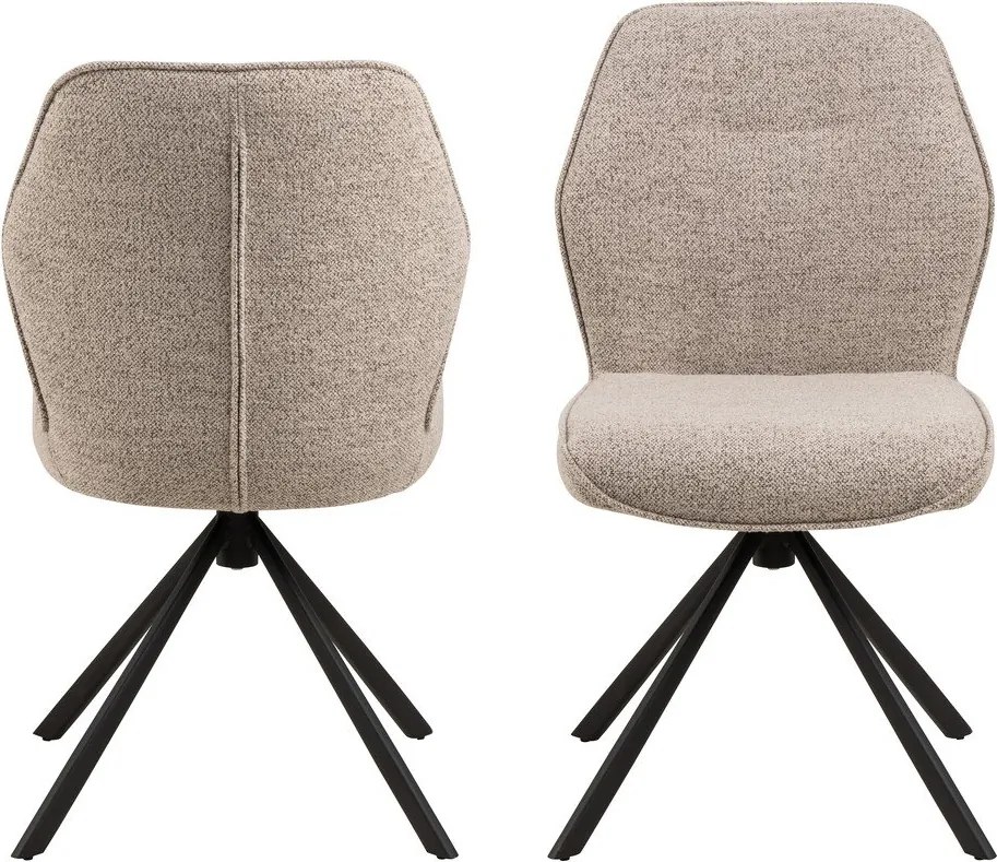 Scaune de dining crem 2 buc. Aura – Actona