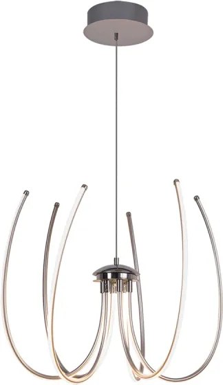 Rabalux 2434 - Lustră LED ALISHA LED/62W/230V argintiu