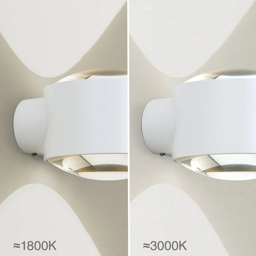Aplica LED iluminat ambiental up/down IP65 TATRA alba