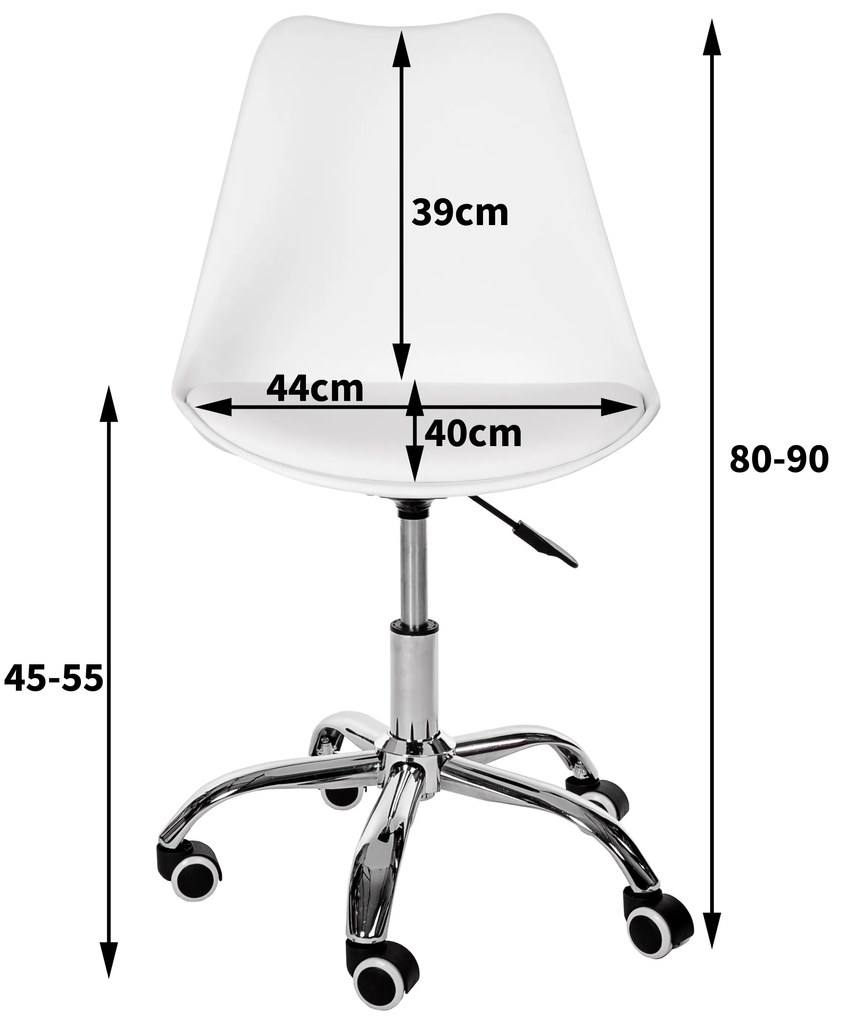 Scaun de birou Feruz (alb). Promo -30%. 1069104