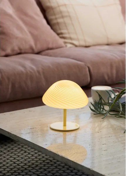 Halo Design 747016 - Lampă de masă CANDY MINI MUSH 1xG9/25W/230V, diam. 17 cm, bej