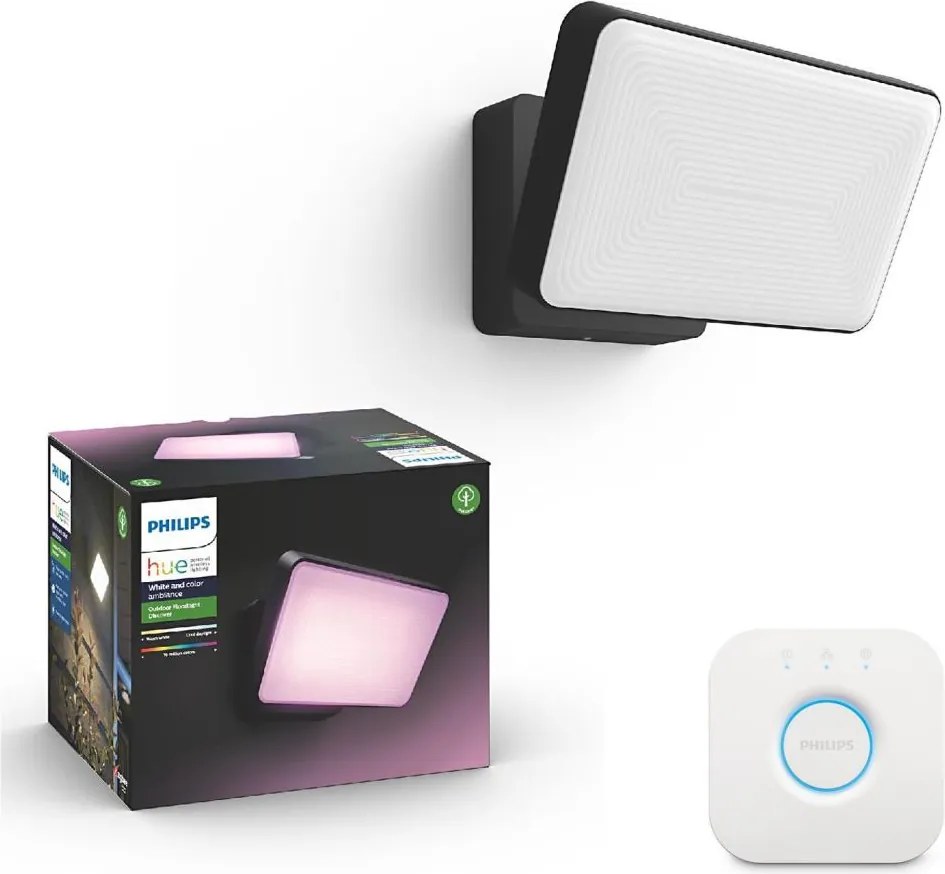Philips - Reflector exterior LED RGB Hue DISCOVER LED/15W/230V IP44 + Hue bridge