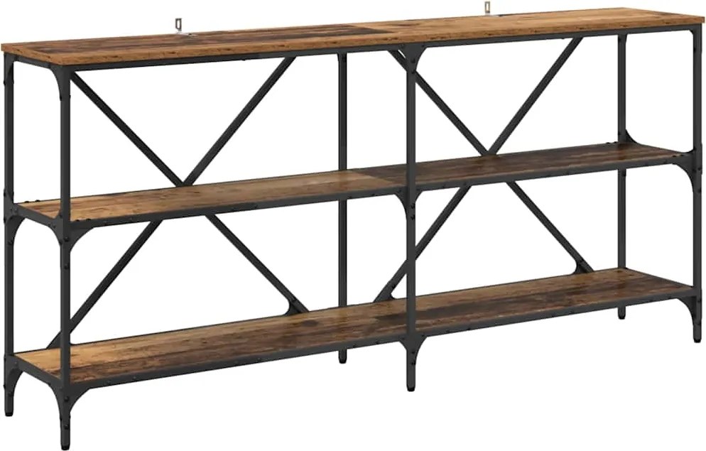 vidaXL Masă de consolă Lemn Vechi 160 x 30 x 75 cm Lemn compozit