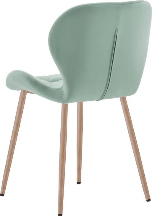 Scaun de sufragerie MANGO VELVET, mentolova