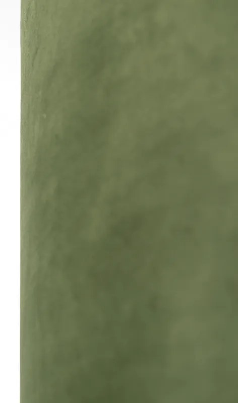 Abajur din catifea verde 40/40/40 cu interior auriu