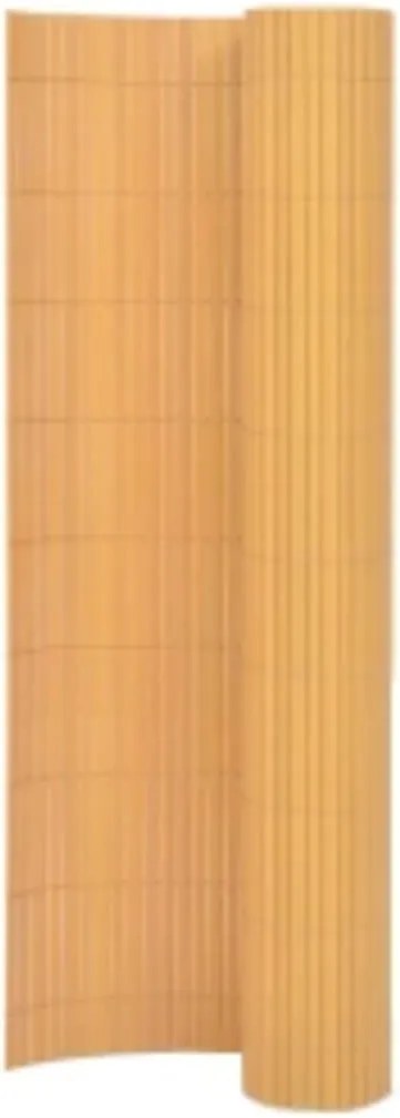 vidaXL Gard pentru grădină cu 2 fețe, galben, 90x400 cm