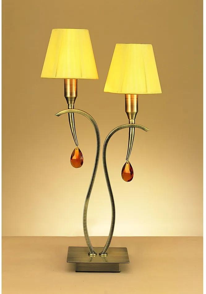 Mantra VIENA 0360 Veioze, Lampi de masă ambra metal 2xE14 max. 40 W IP20