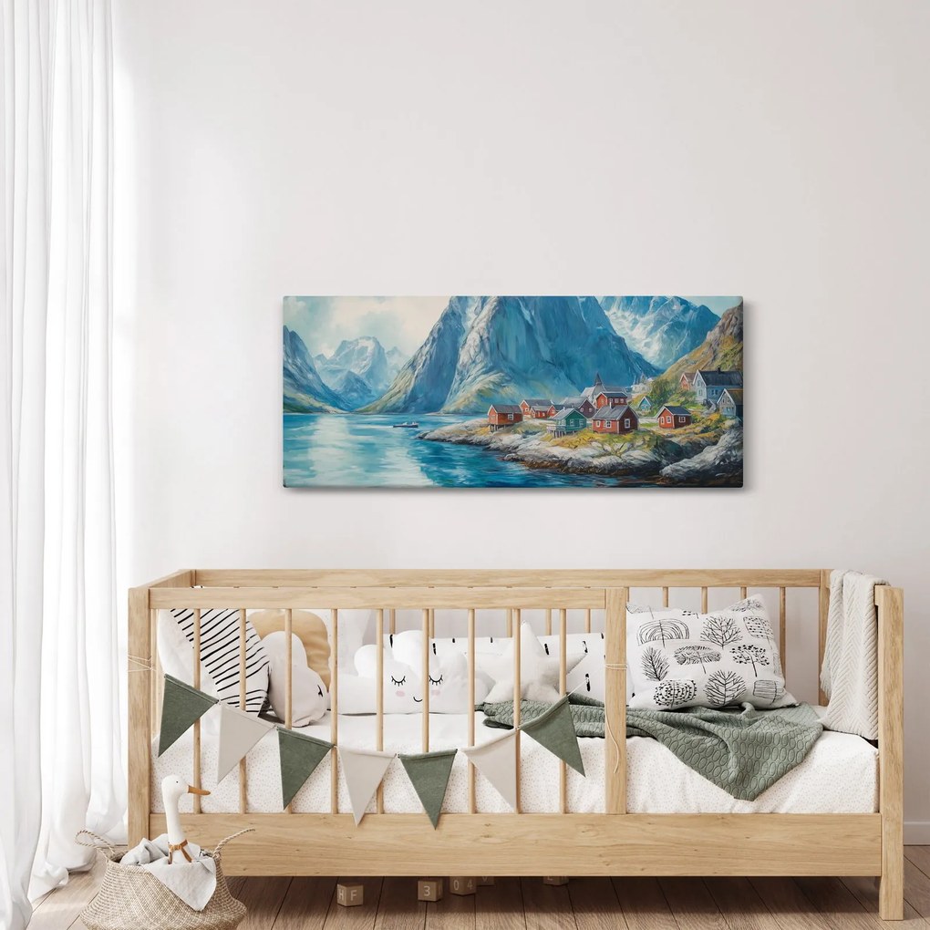 Tablou - Sat norvegian (120x50 cm)