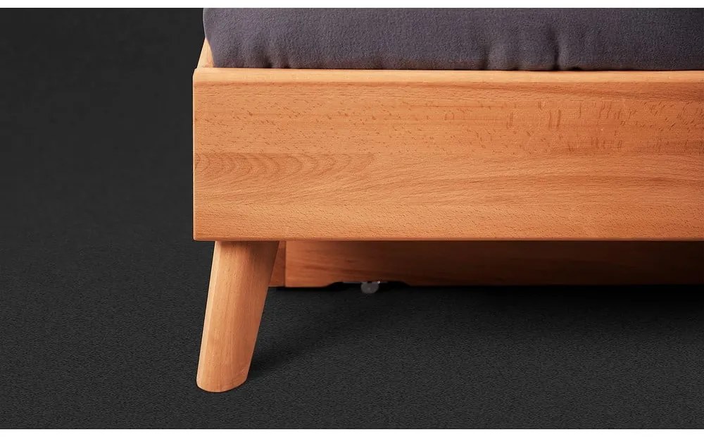 Pat dublu din lemn de fag 200x200 cm Greg - The Beds