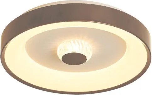 Searchlight 89735-38LT - Plafonieră LED dimabilă POLKA, 24W/230V + 6W, Ø 38,5 cm, maro