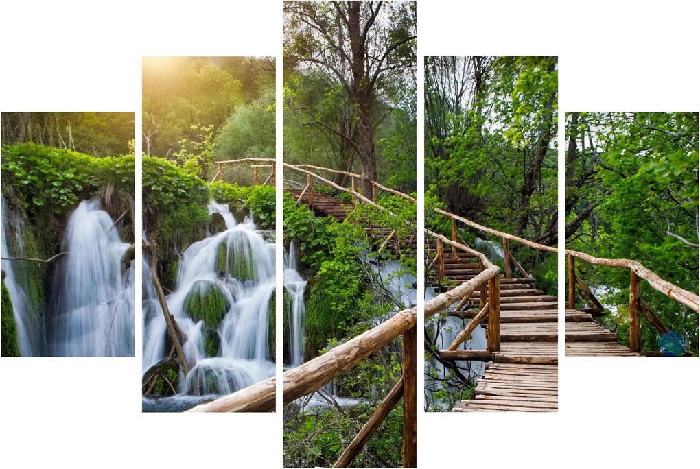 Tablou - Lacurile Plitvice (150x105 cm)