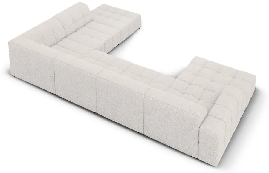 Colțar gri deschis (colț pe dreapta/în formă de "U") Chicago – Cosmopolitan Design