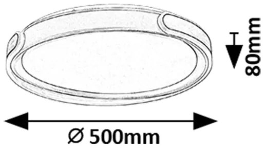 Plafonieră LED dimabilă Rabalux 71292 JINDRI LED/48W/230V 3000-6500K + telecomandă