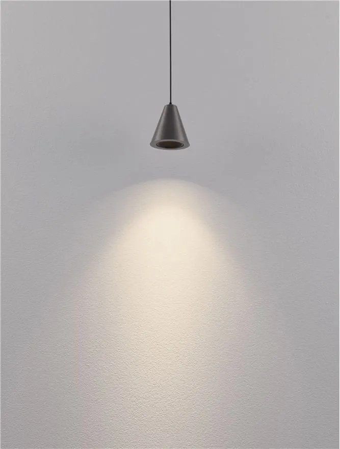 Pendul LED design minimalist IRMOS nickel negru