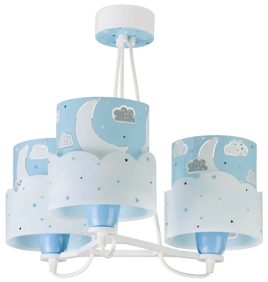 Dalber 61237T - Lustră copii MOON 3xE27/60W/230V
