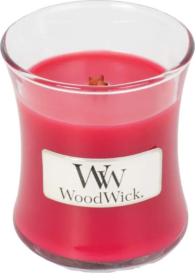 WoodWick roșii parfumata lumanare Radish and Rhubarb vaza mica