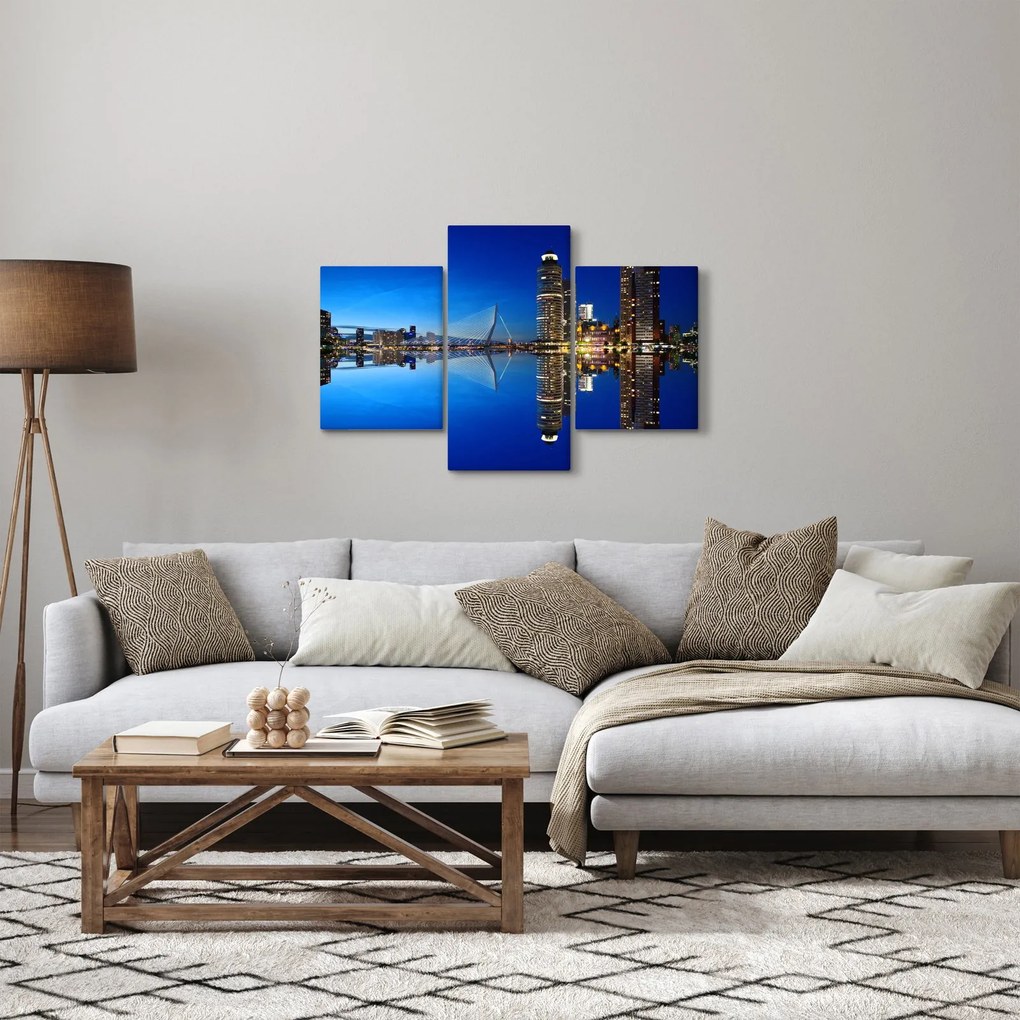 Tablou - Rotterdam nocturn (90x60 cm)