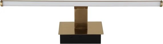 Globo 78061M - Lampă LED reîncărcabilă pentru tablouri JAIME, 3,5W/5V, 40 cm, 3600 mAh, alamă