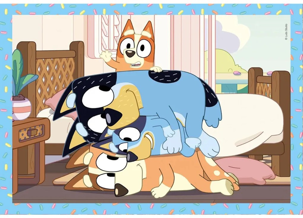 Bluey Play All Day Puzzle Clementoni 4-în-1