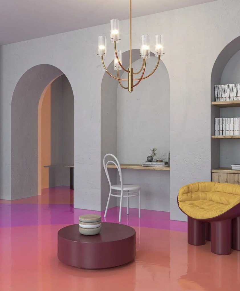 Lustra, Candelabru modern in stil retro Arco