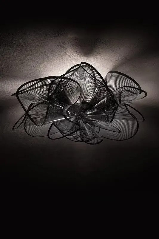 Aplica de perete sau tavan LED realizata manual La Belle Étoile Black