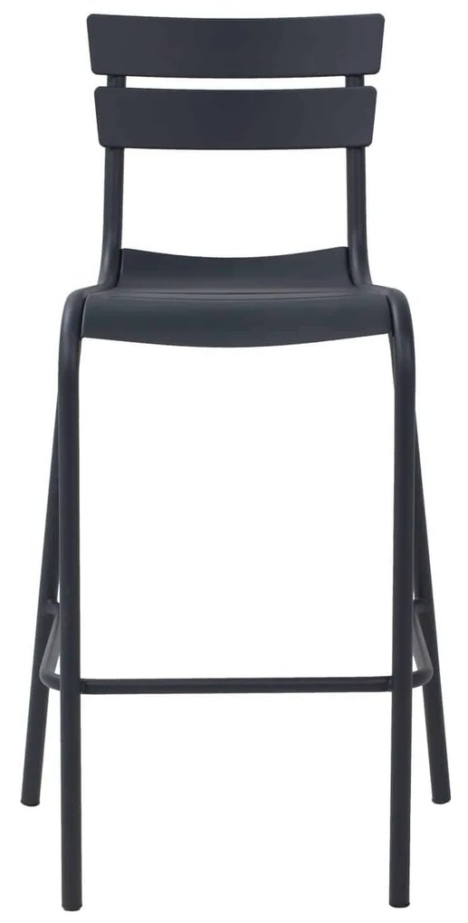 SCAUN BAR ALUMINIU -HORECA- - GRI ANTRACIT