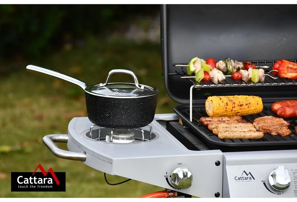 Grătar mobil pe gaz Cattara Master Cheef, 133 x 98x 51 cm