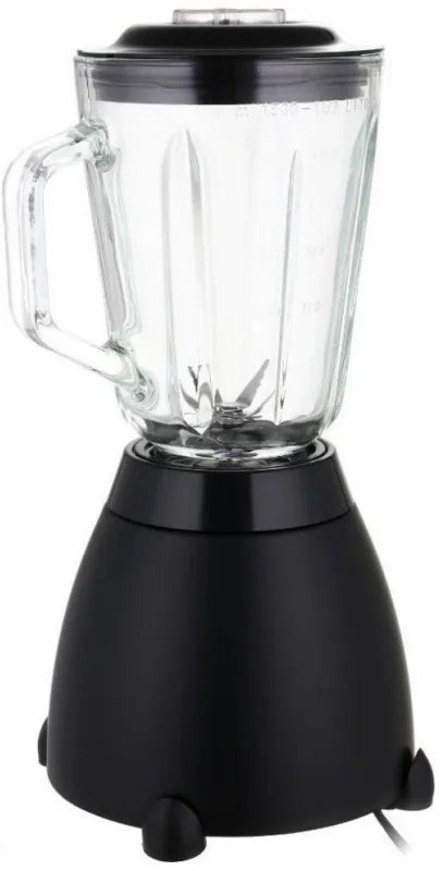 Blender Laretti LR-FP7325, 500W, 1.5 L, Lame din otel inoxidabil, 2 viteze + puls, Mecanism de blocare, Negru