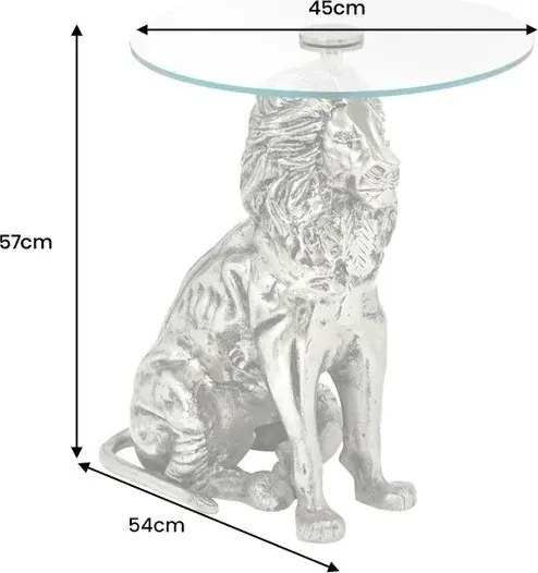 Masuta laterala design unic WILDLIFE LION 60cm