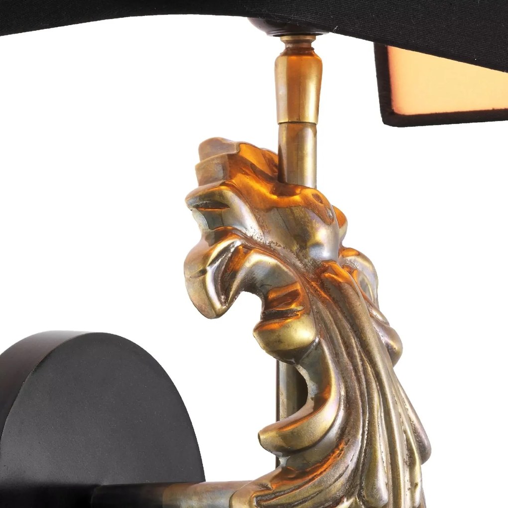 Aplica de perete design LUX Beau Site, vintage/ negru