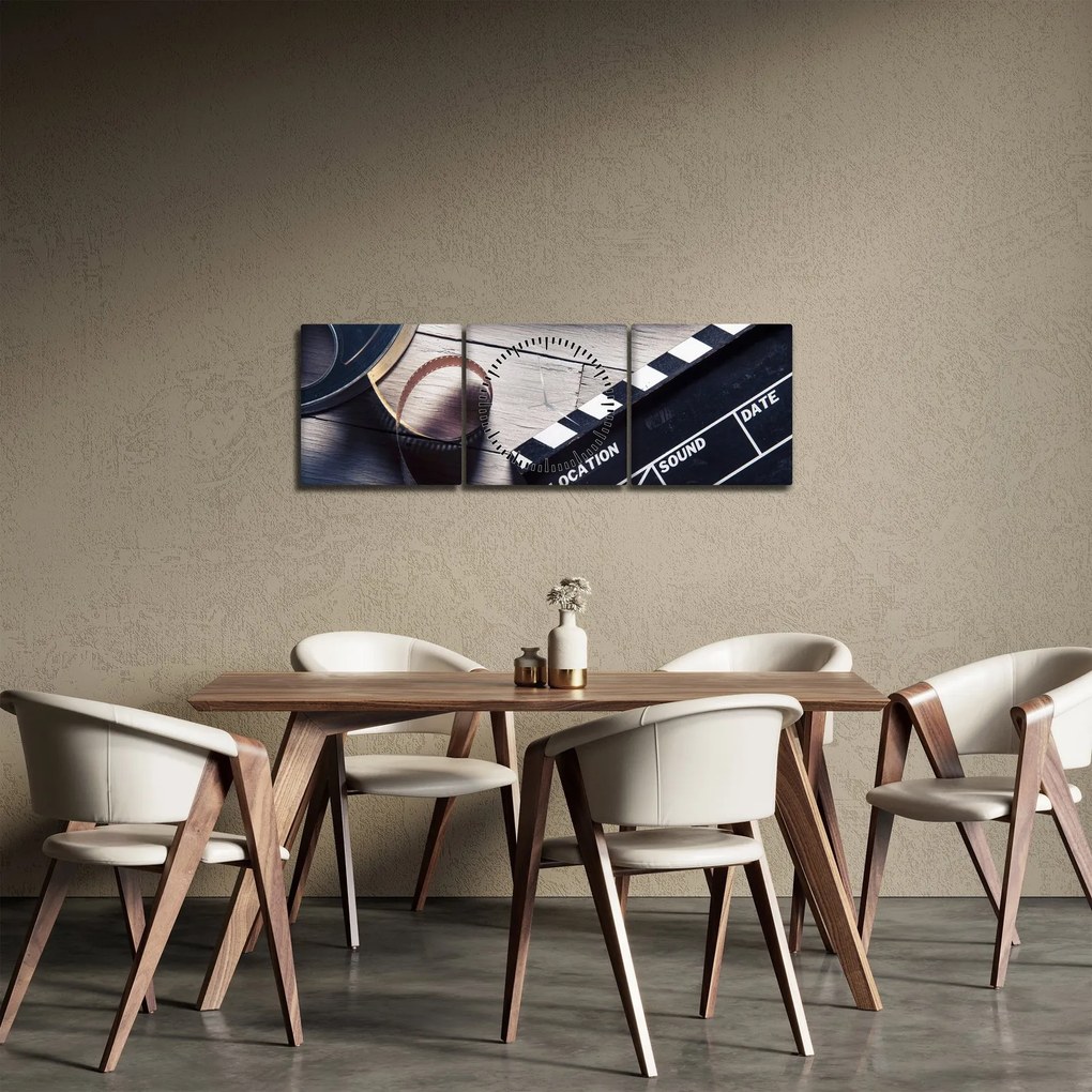 Tablou - Film (cu ceas) (90x30 cm)