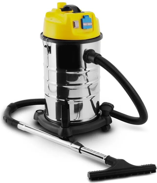 Klarstein Aspirator umed-uscat pentru camere curate, aspirator industrial 1400W 30l priză