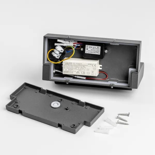 Redo 90587 - Lampă LED de exterior cu senzor FLIP, 20W, 230V, 3000K, IP54, antracit