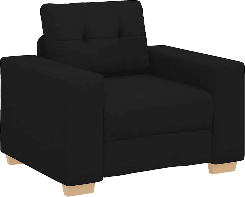 vidaXL Canapea Scaun Negru 100x78x80 cm Tesatura