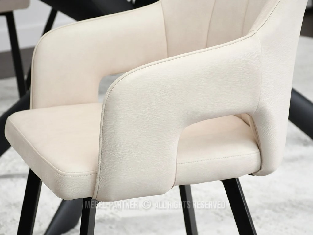Scaun Carl (crem + negru). 1111021
