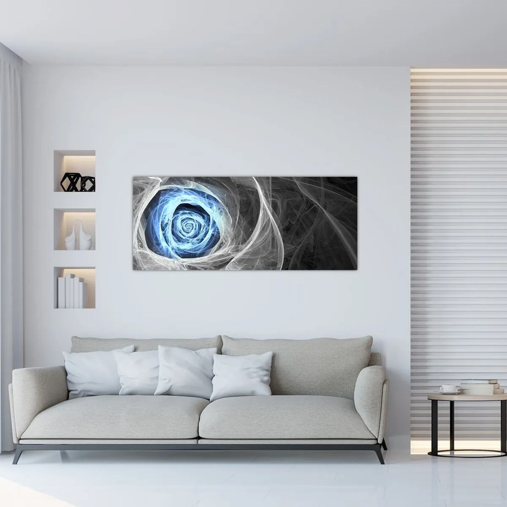 Tablou - Abstract Rose Blue (120x50 cm)