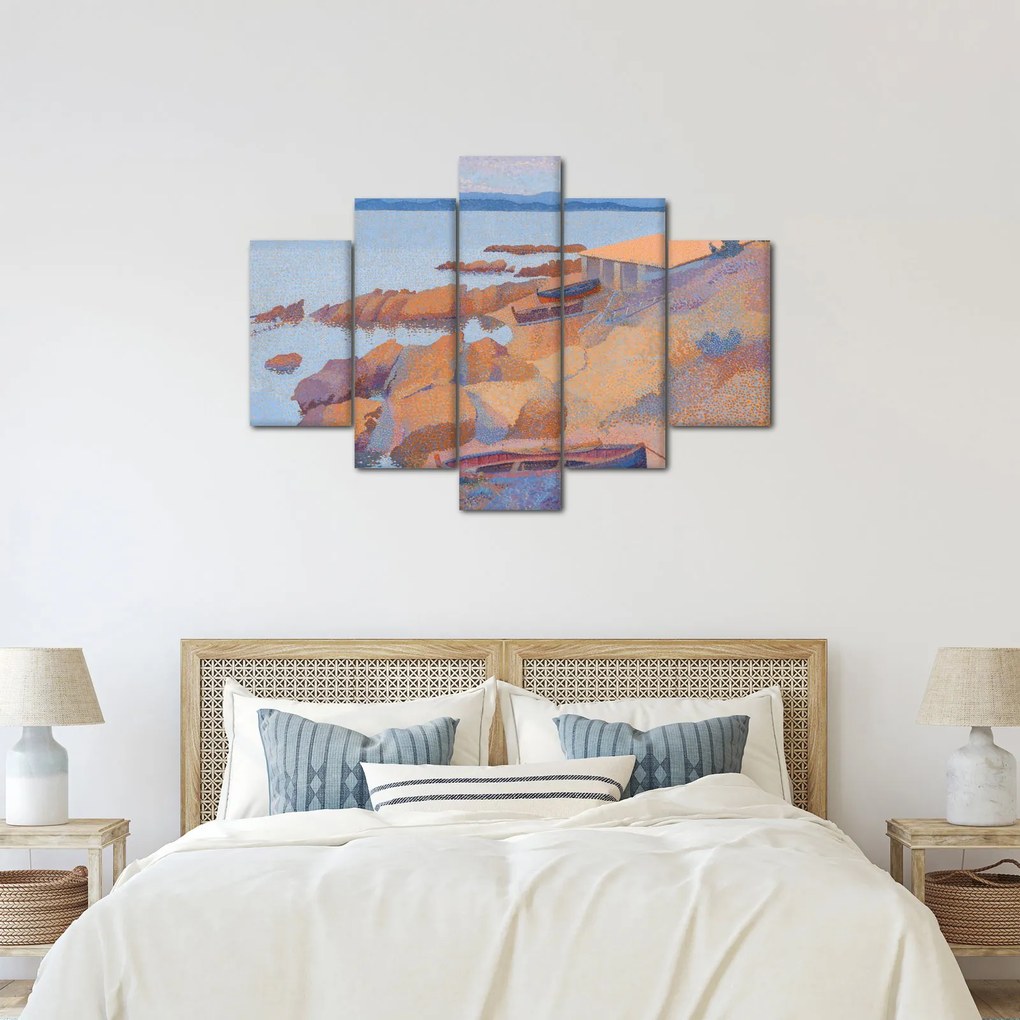 Tablou - Henri Edmond Cross, Calanque des Antibois, reproducere (150x105 cm)