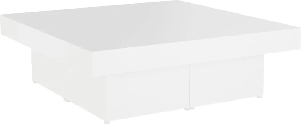 vidaXL Măsuță de cafea, alb, 90x90x28 cm, lemn prelucrat