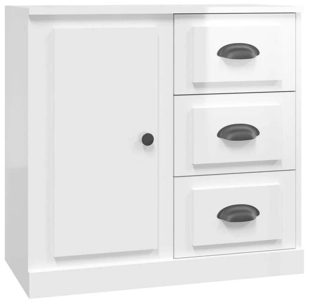 816194 vidaXL Servantă, alb extralucios, 70x35,5x67,5 cm, lemn prelucrat