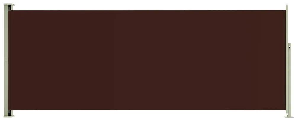 Copertina laterala retractabila de terasa, maro, 117x300 cm Maro, 117 x 300 cm