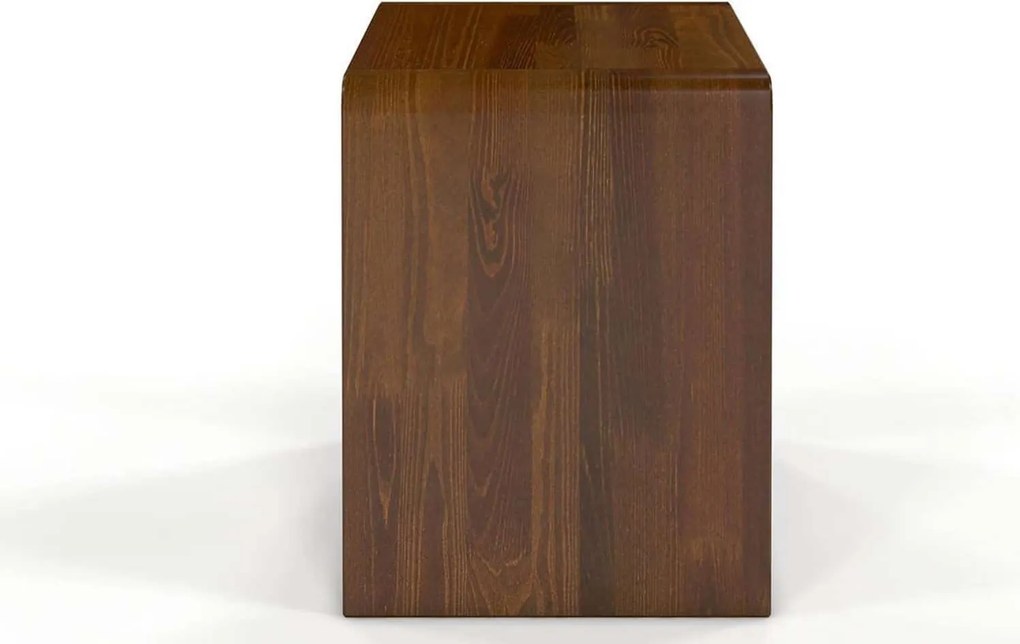 Noptieră lemn masiv nuc Axel, 40 × 30 × 38 cm