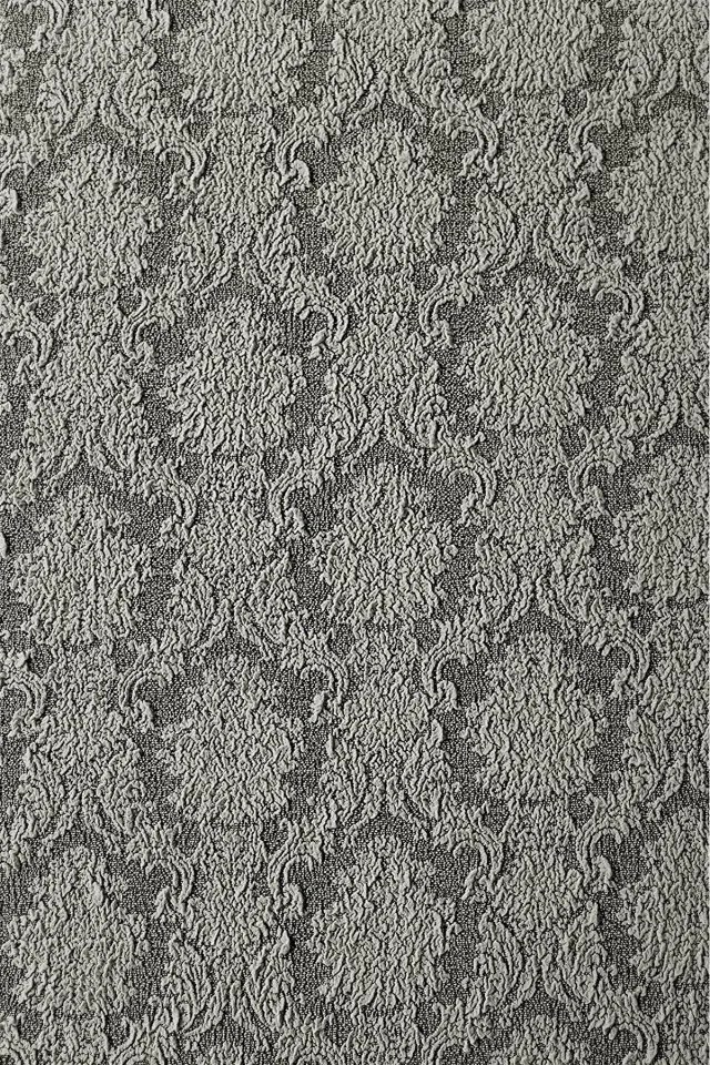 Set 6 huse elastice pentru scaune, cu volanas, model Jacquard Gri