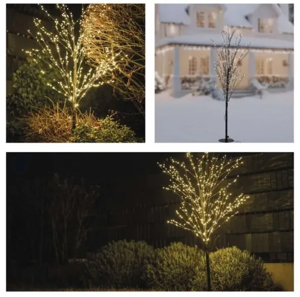 Decorațiune LED de exterior pentru Crăciun 600xLED/3,8W/230V 120 cm alb cald IP44