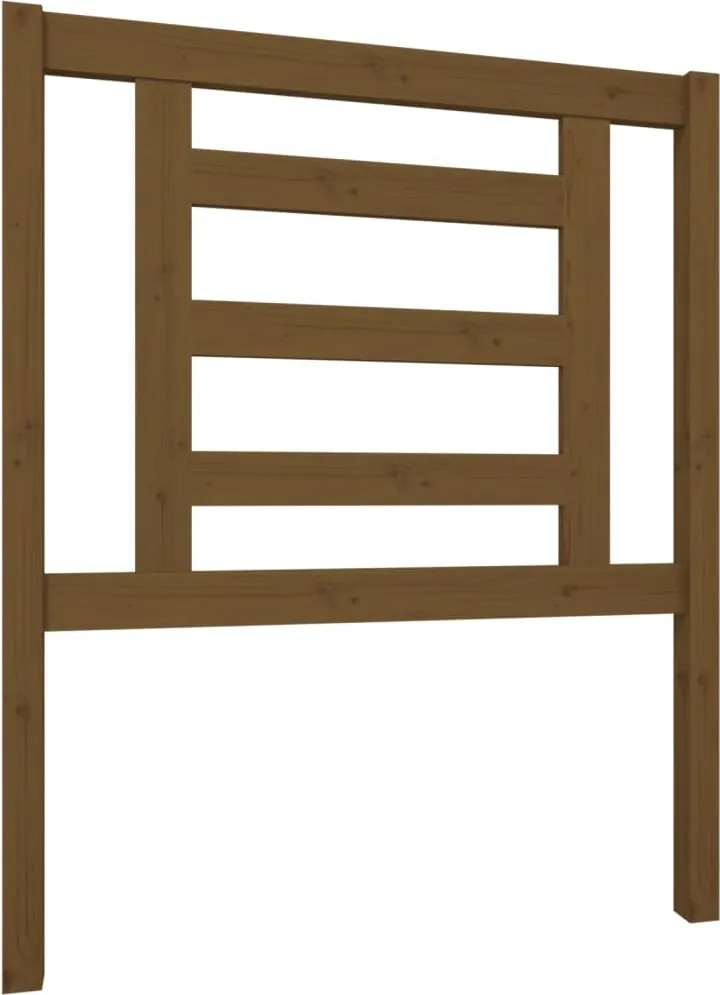 vidaXL Tăblie de pat, maro miere, 81x4x100 cm, lemn masiv de pin