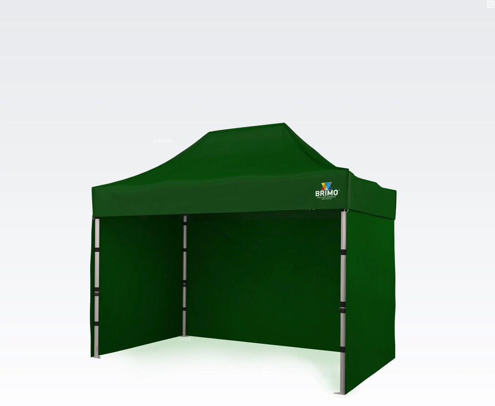 Cort de gradina 2x3m - cu 3 pereți - Verde