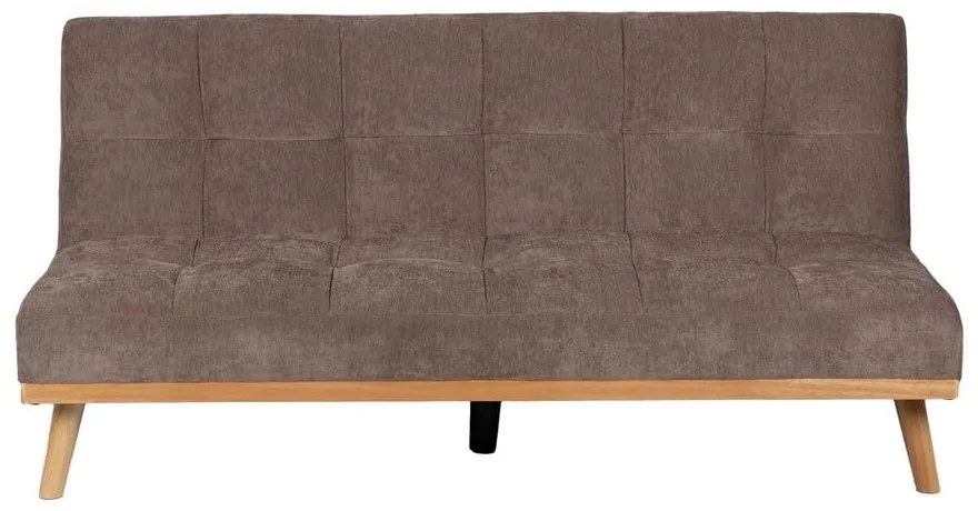 Canapea maro extensibilă cu tapițerie din chenille 178 cm – Ixia