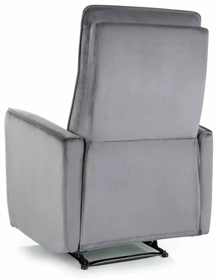 Scaun reclinabil Maxime Velvet, gri