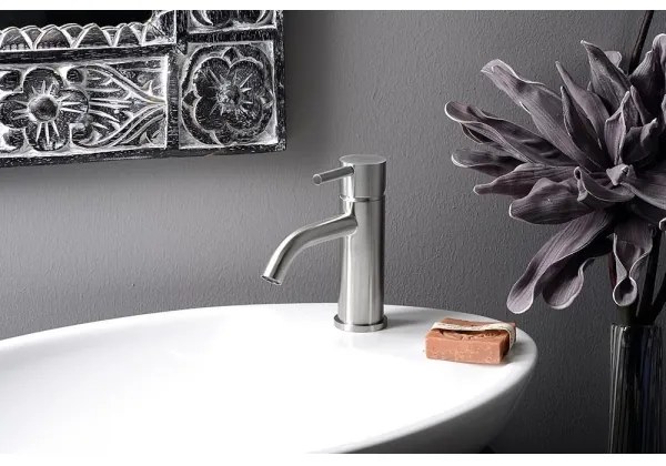 Sapho - Baterie pentru lavoar MINIMAL, 15,8 cm, inox